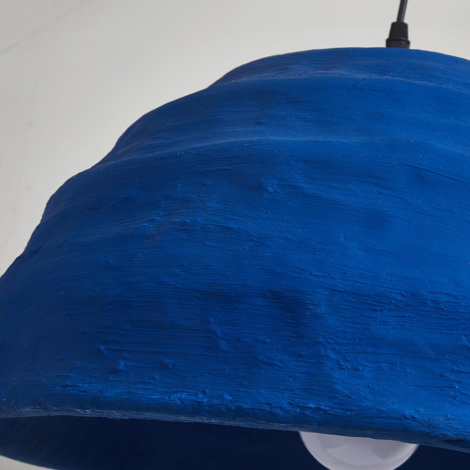 Modern Blue Polystyrene Pendant Light Eco Friendly Recycled Pluto Hanging Lamp for Indoor Use