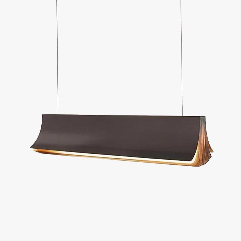 Modern Book Design LED Pendant Light Minimalist Acrylic Hanging Ceiling Fixture for Dining Room
