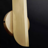 Modern Bower Sculptural Wall Sconce Brass with Polished White Glass Globe LED Vanity Light
