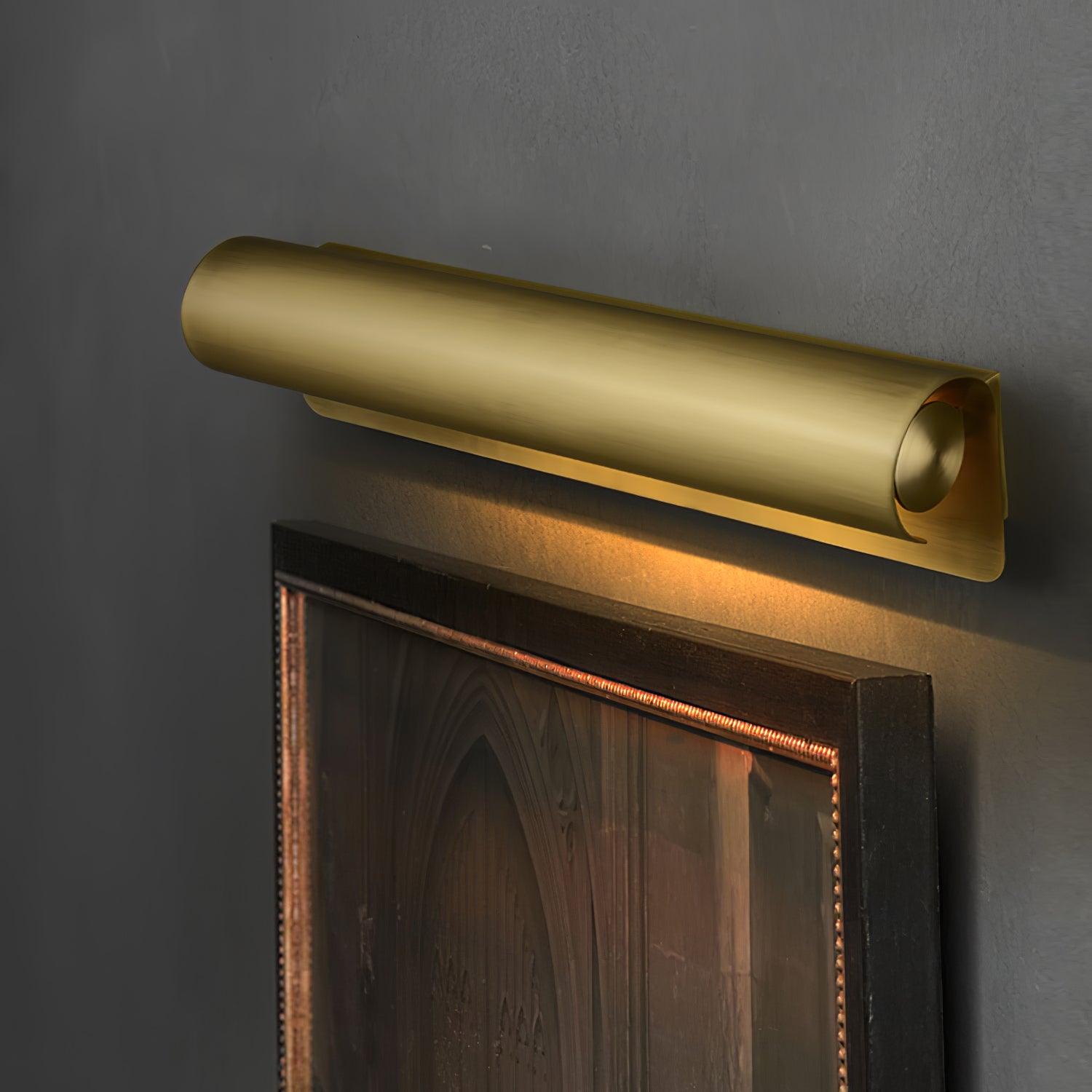 Modern Brass Accord Swoop Metal Wall Sconce Set of Two Indoor Wall Lamp