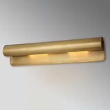 Modern Brass Accord Swoop Metal Wall Sconce Set of Two Indoor Wall Lamp