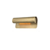 Modern Brass Accord Swoop Metal Wall Sconce Set of Two Indoor Wall Lamp