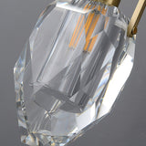 Modern Brass and Mouth Blown Crystal Wall Sconce Set of 2 Contemporary Indoor Lighting