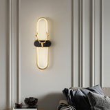Modern Brass Antlers Halo LED Wall Sconce with Three Color Temperatures