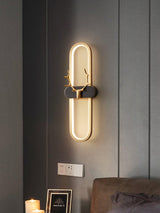 Modern Brass Antlers Halo LED Wall Sconce with Three Color Temperatures
