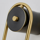 Modern Brass Curved Wall Sconce with Dual White Glass Globes for Living Room and Bedroom