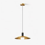 Modern Brass Flared Pendant Light for Kitchen Island and Dining Room Hanging Lamp
