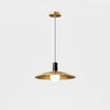 Modern Brass Flared Pendant Light for Kitchen Island and Dining Room Hanging Lamp