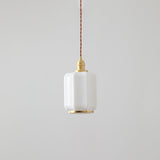 Modern Brass Funnel Pendant Light with White Glass Shade for Indoor Ceiling Lighting