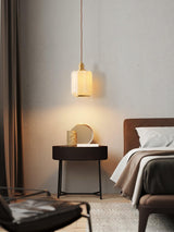 Modern Brass Funnel Pendant Light with White Glass Shade for Indoor Ceiling Lighting