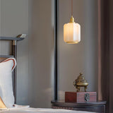 Modern Brass Funnel Pendant Light with White Glass Shade for Indoor Ceiling Lighting