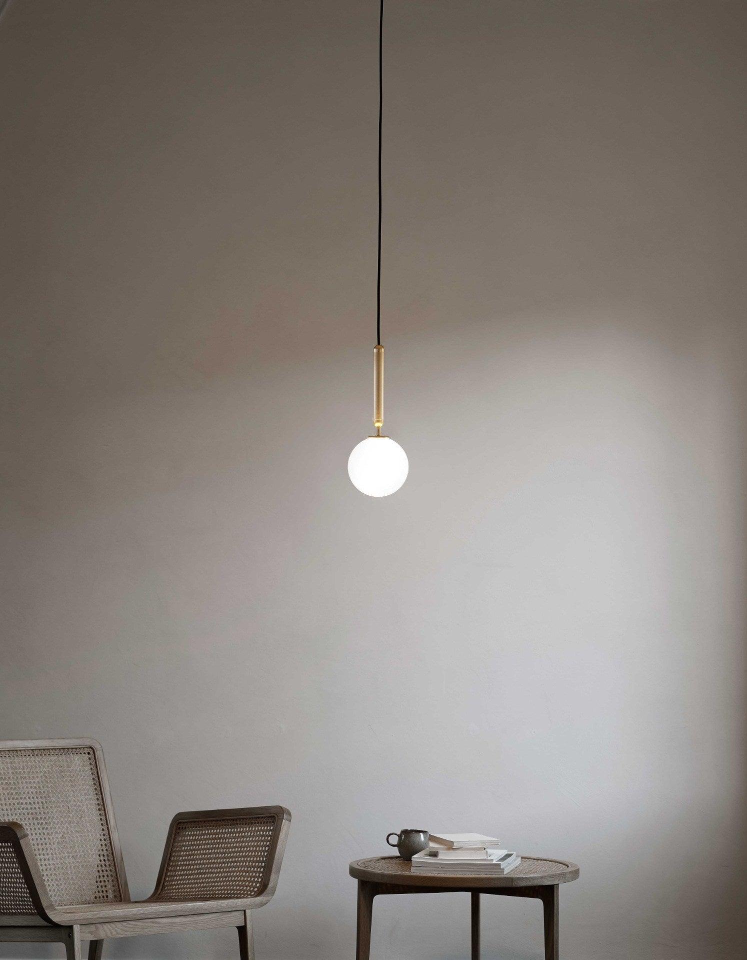 Modern Brass Glass Globe Pendant Light with Mouth Blown Spheres Nordic Chandelier
