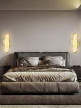 Modern Brass LED Oval Wall Sconce Set for Luxury Indoor Lighting Decor