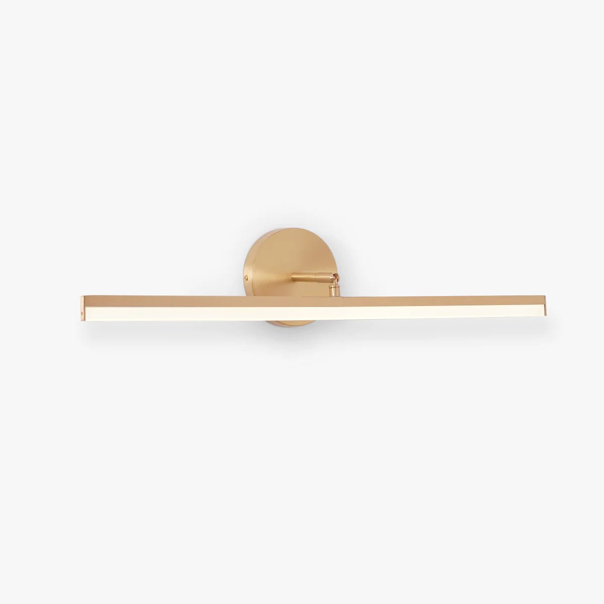 Modern Brass LED Vanity Light Set of 2 Minimalist Bathroom Wall Sconce Linear Mirror Lamp