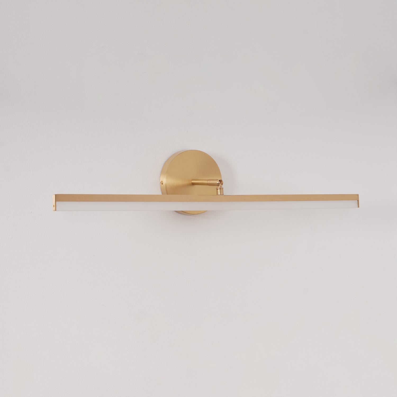 Modern Brass LED Vanity Light Set of 2 Minimalist Bathroom Wall Sconce Linear Mirror Lamp