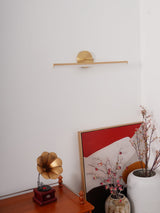 Modern Brass LED Vanity Light Set of 2 Minimalist Bathroom Wall Sconce Linear Mirror Lamp