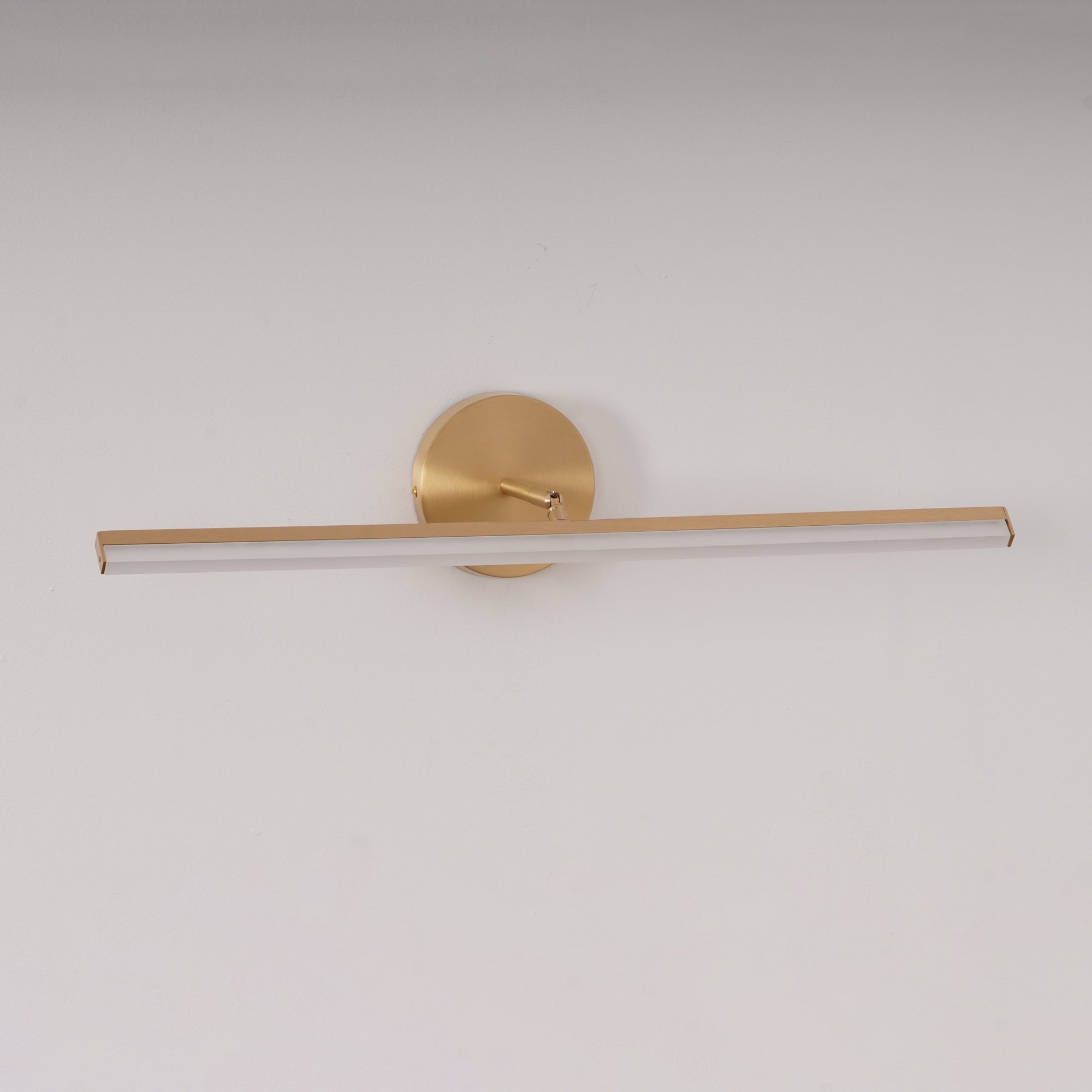 Modern Brass LED Vanity Light Set of 2 Minimalist Bathroom Wall Sconce Linear Mirror Lamp