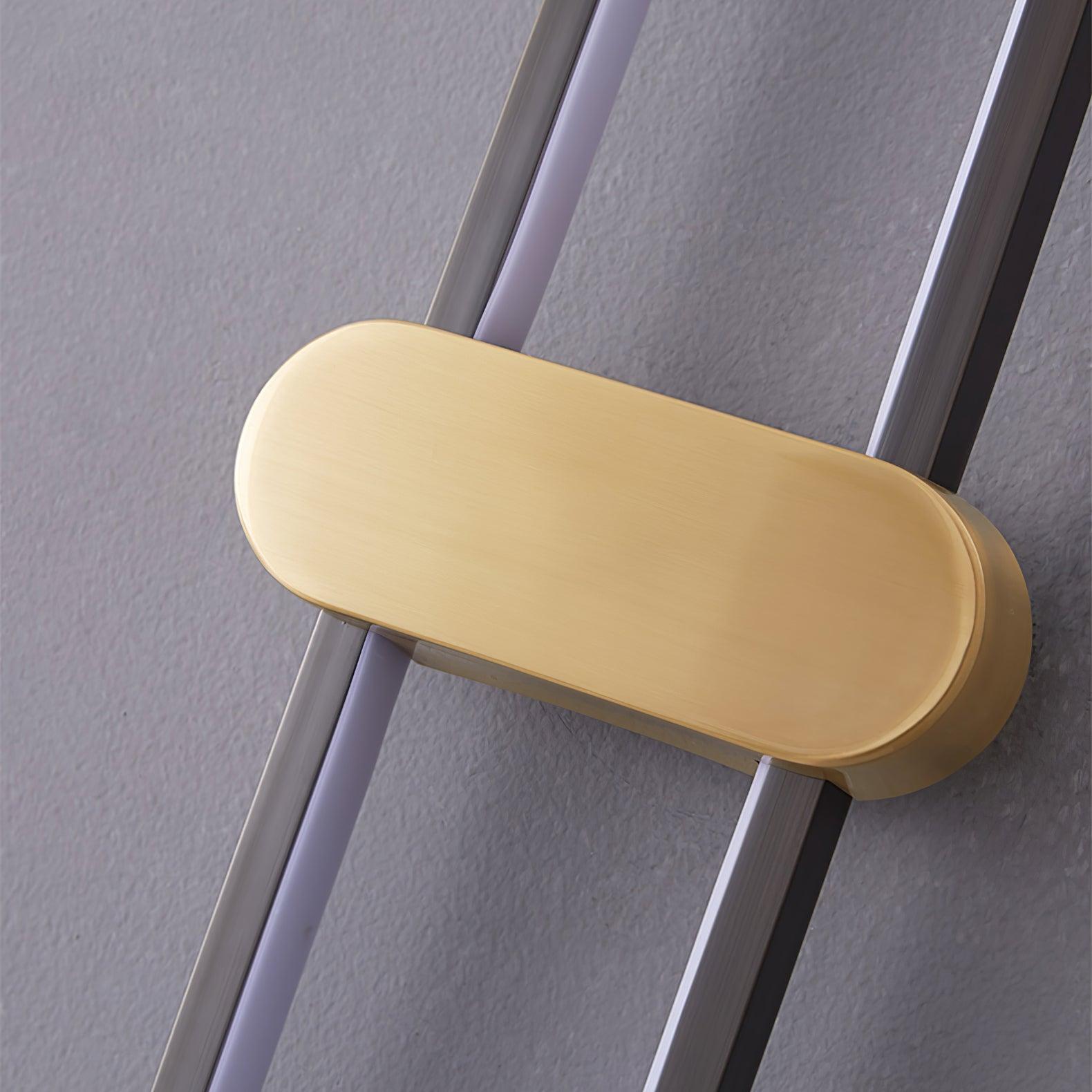 Modern Brass Oval LED Wall Sconce Minimalist Silicone Shade Indoor Light Fixture