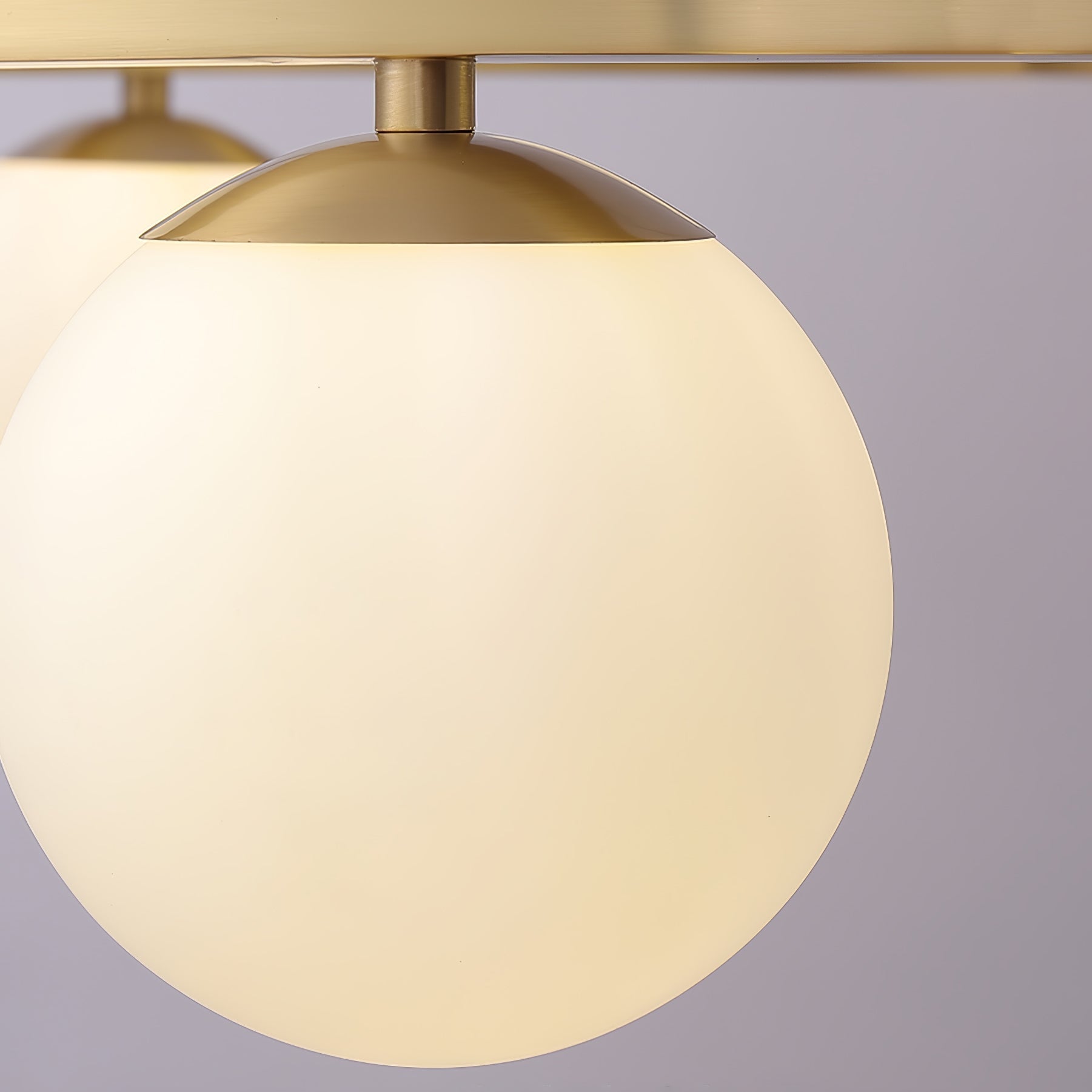 Modern Brass Ring Glass Globe Pendant Light Luxury Bubble Crown Chandelier for Dining Room