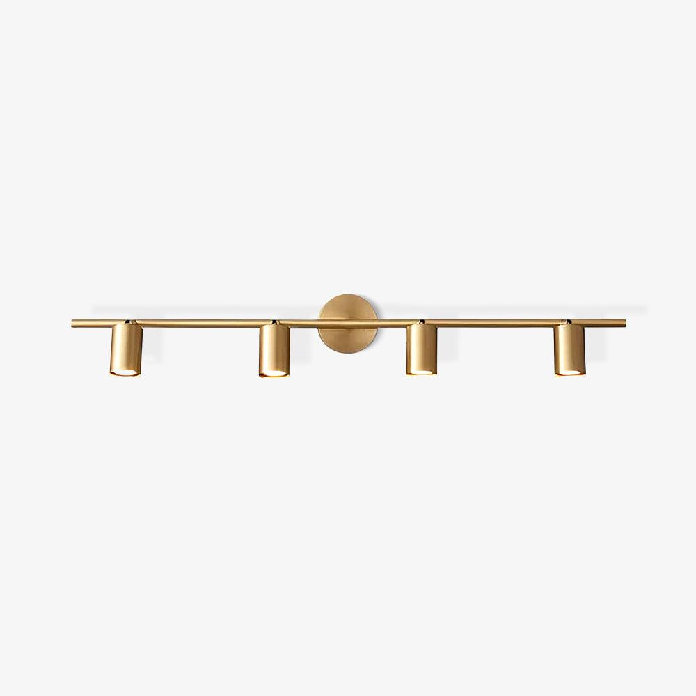 Modern Brass Rotatable Wall Sconce Adjustable Spotlight for Indoor Interior Lighting