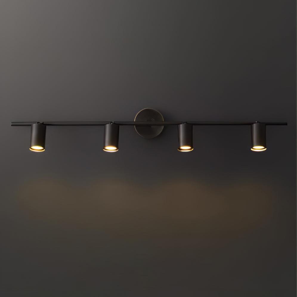 Modern Brass Rotatable Wall Sconce Adjustable Spotlight for Indoor Interior Lighting