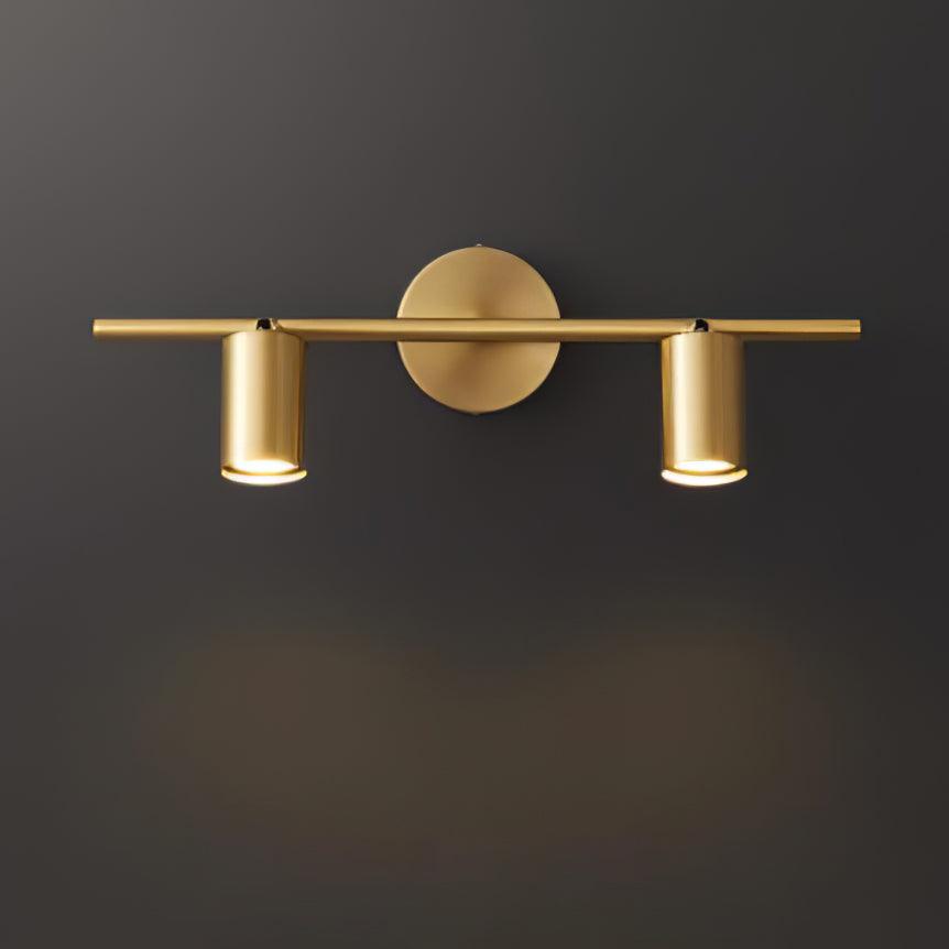 Modern Brass Rotatable Wall Sconce Adjustable Spotlight for Indoor Interior Lighting