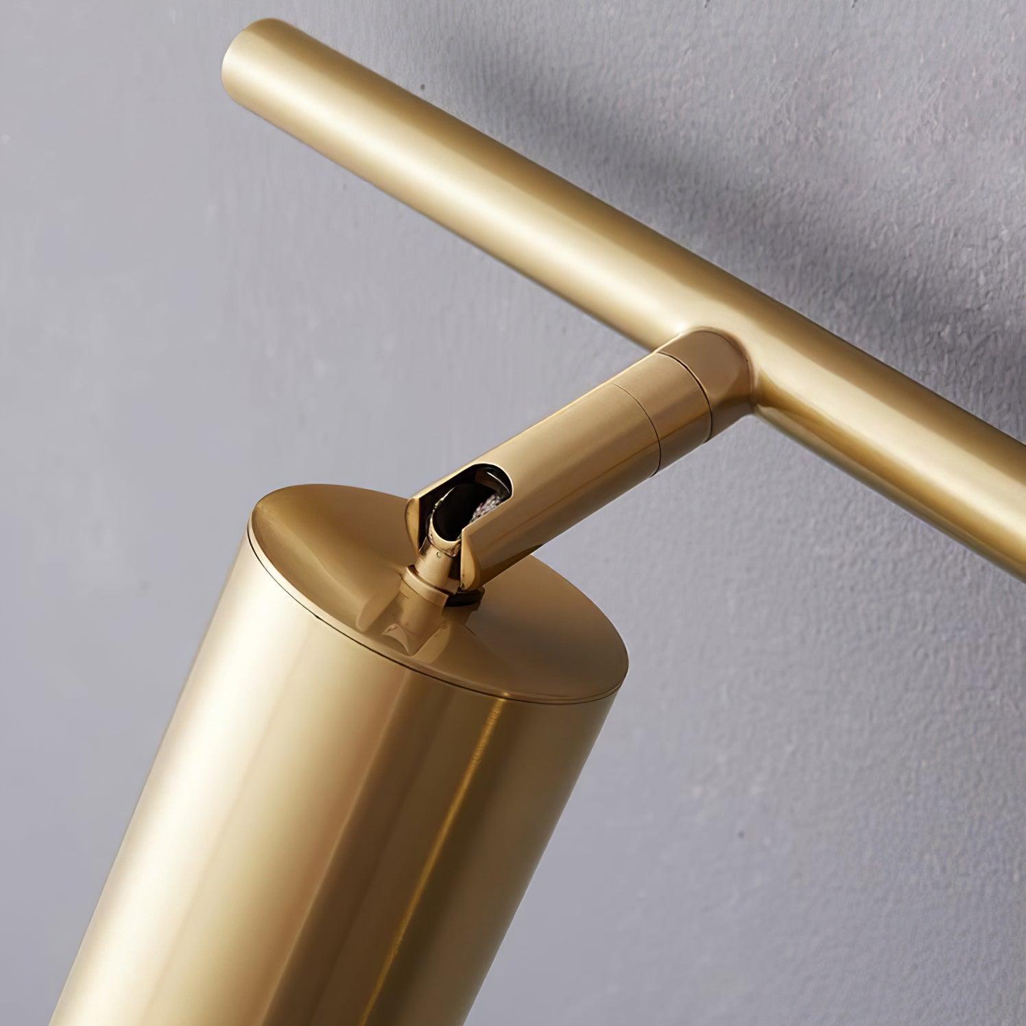 Modern Brass Rotatable Wall Sconce Adjustable Spotlight for Indoor Interior Lighting
