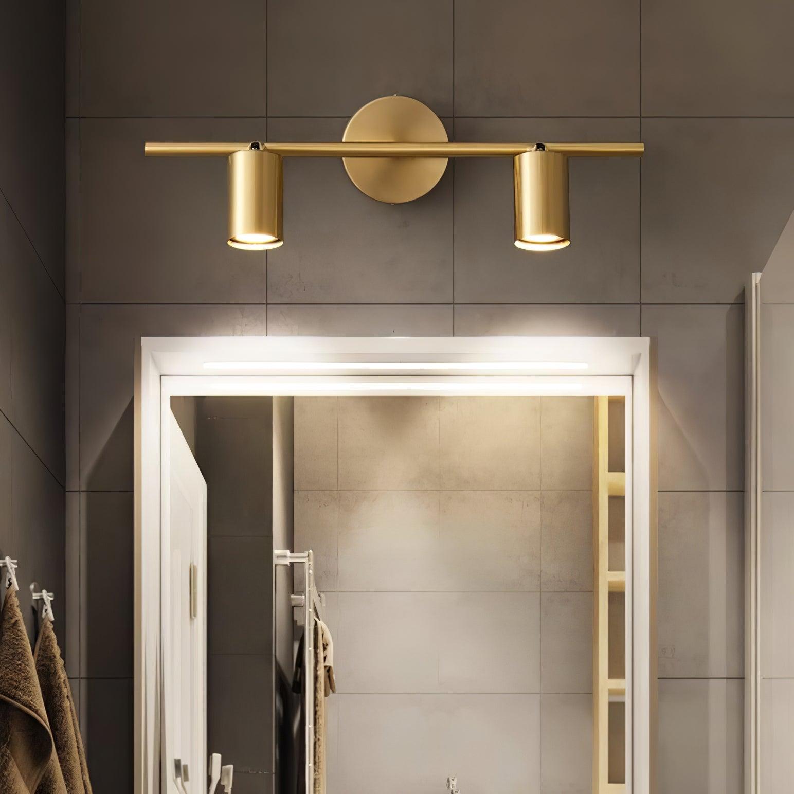 Modern Brass Rotatable Wall Sconce Adjustable Spotlight for Indoor Interior Lighting