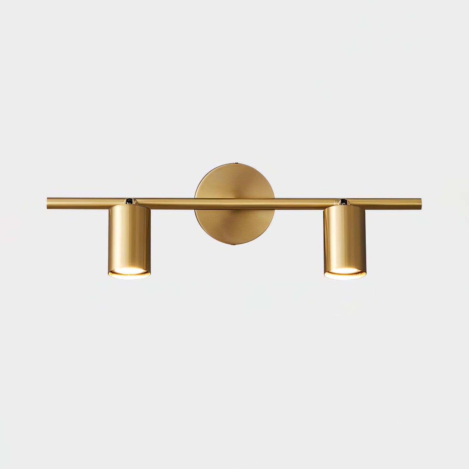 Modern Brass Rotatable Wall Sconce Adjustable Spotlight for Indoor Interior Lighting