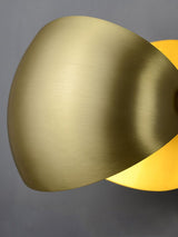 Modern Brass Wall Sconce with Dual Adjustable Hemispherical Shades Set of 2 Indoor Lighting Fixture