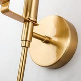 Modern Brass Wall Sconce with Natural Alabaster Shade for Luxury Indoor Lighting Decor