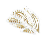 Modern Breeze Geometric LED Pendant Light with Textured Glass and Gold Finish