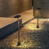 Modern Brown Mushroom LED Outdoor Path Light Waterproof Aluminum Garden Landscape Lawn Lamp