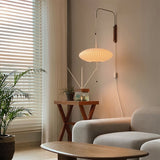 Modern Bubble Ball Wall Sconce with Walnut Accents and Adjustable Swivel Arm
