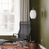 Modern Bubble Ball Wall Sconce with Walnut Accents and Adjustable Swivel Arm