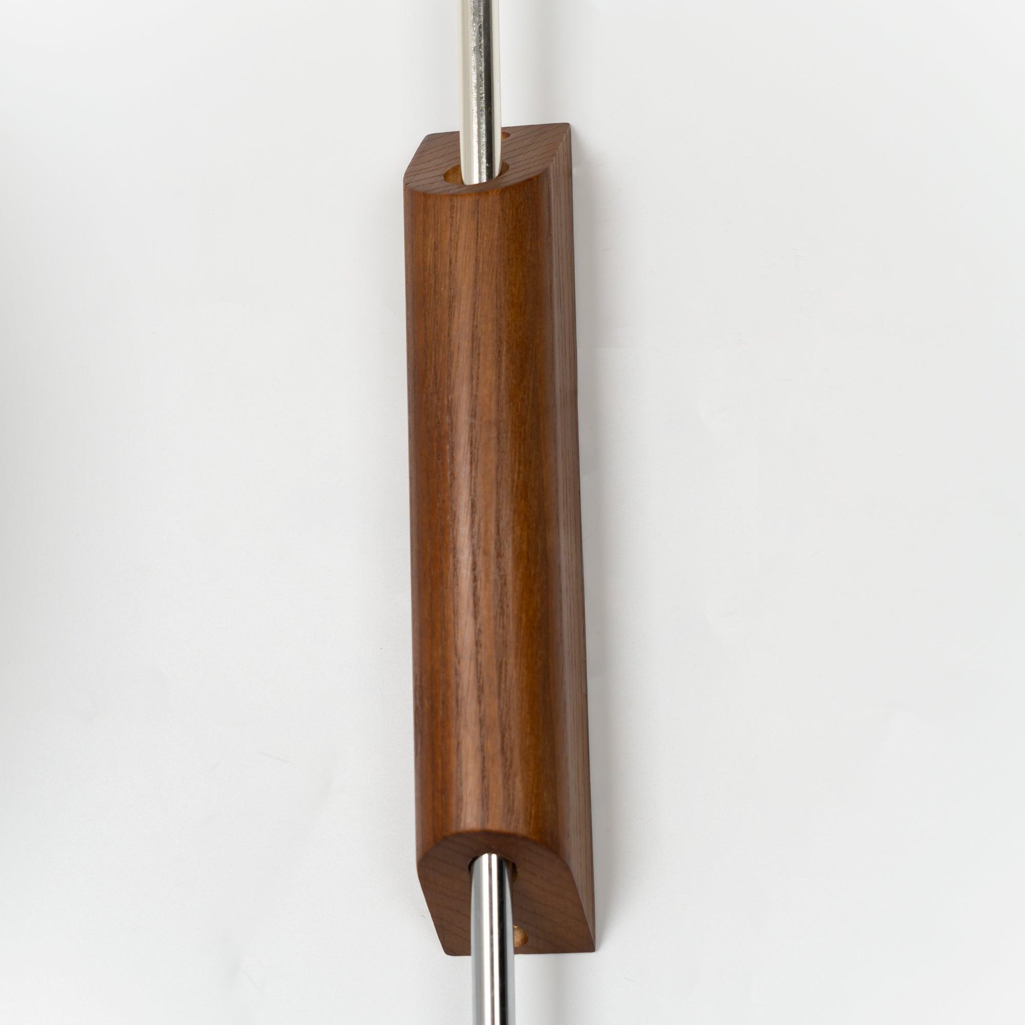 Modern Bubble Ball Wall Sconce with Walnut Accents and Adjustable Swivel Arm