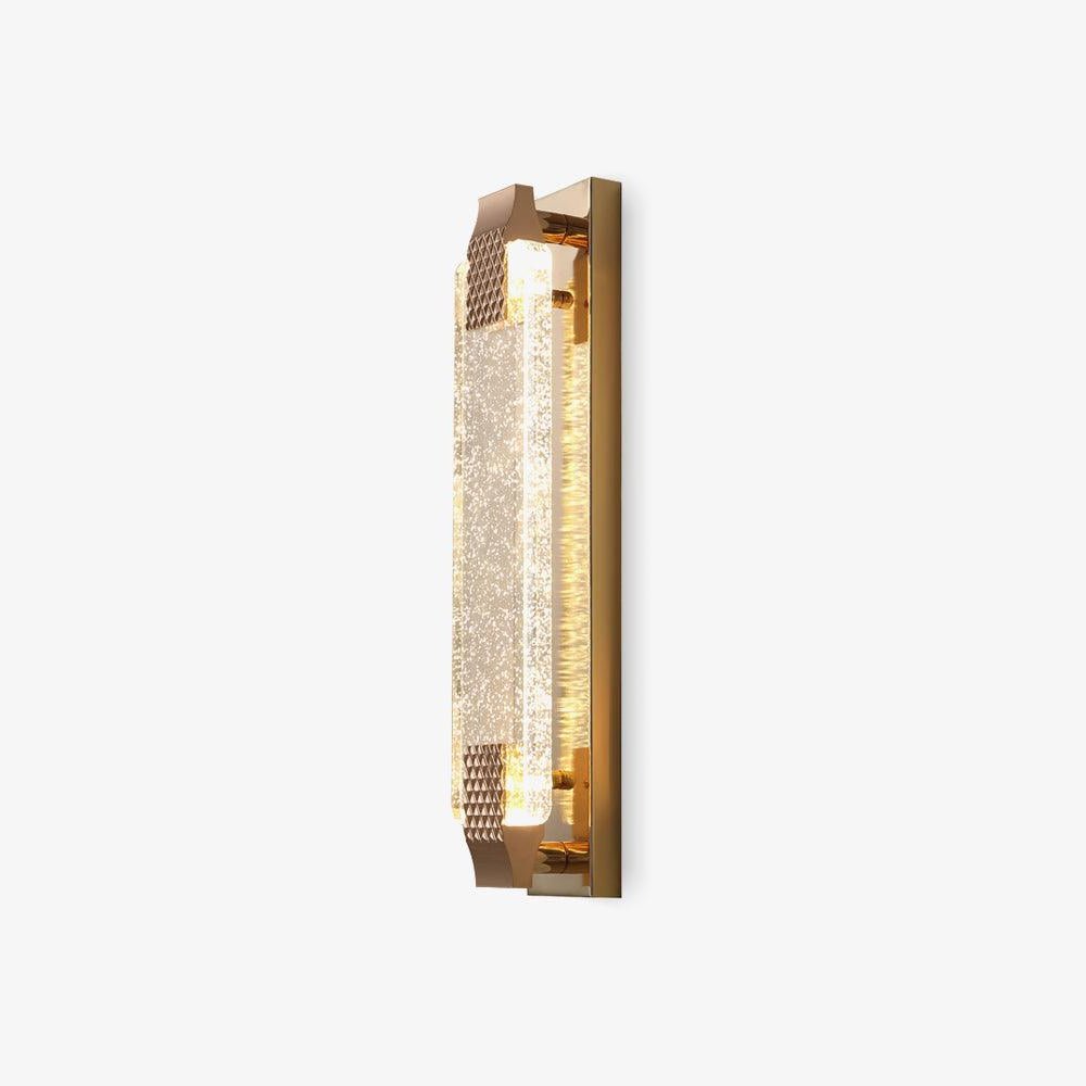 Modern Bubble Crystal Wall Sconce with Rose Gold Finish and Integrated LED Lighting