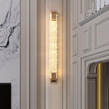Modern Bubble Crystal Wall Sconce with Rose Gold Finish and Integrated LED Lighting