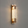 Modern Bubble Crystal Wall Sconce with Rose Gold Finish and Integrated LED Lighting