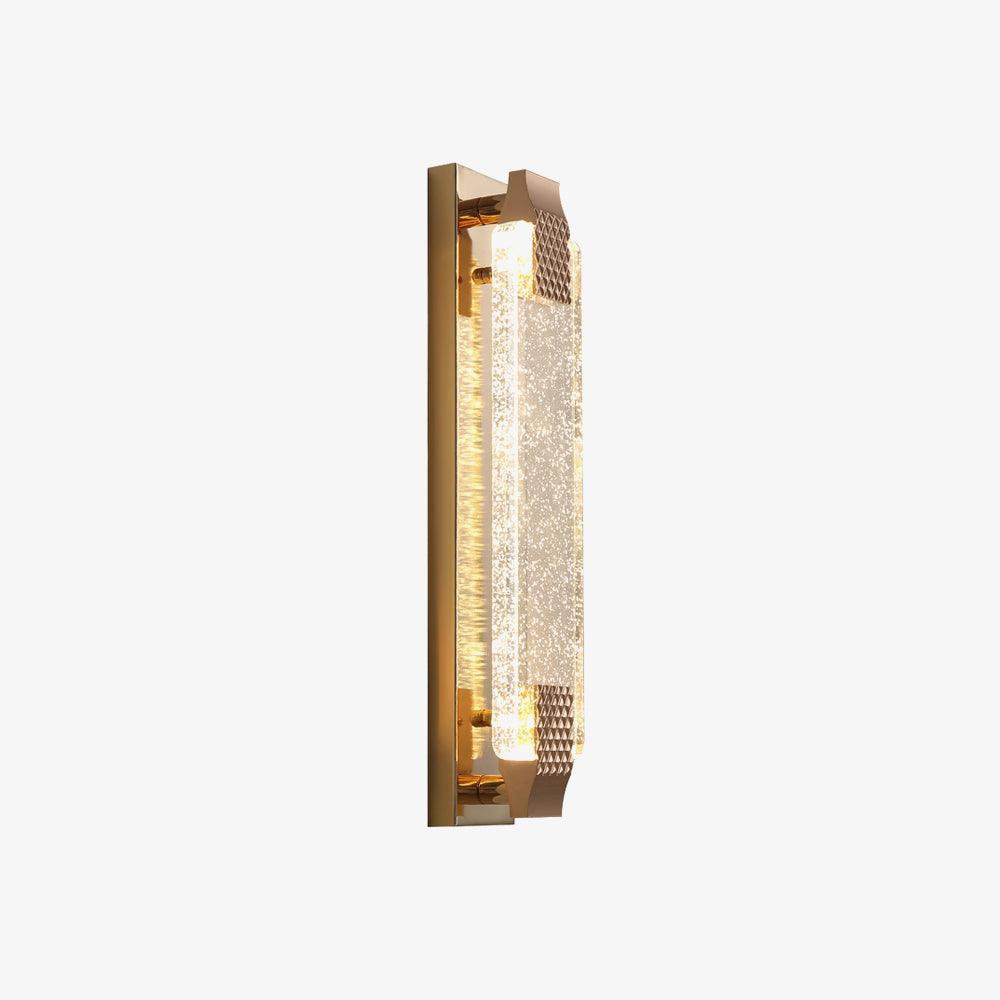 Modern Bubble Crystal Wall Sconce with Rose Gold Finish and Integrated LED Lighting