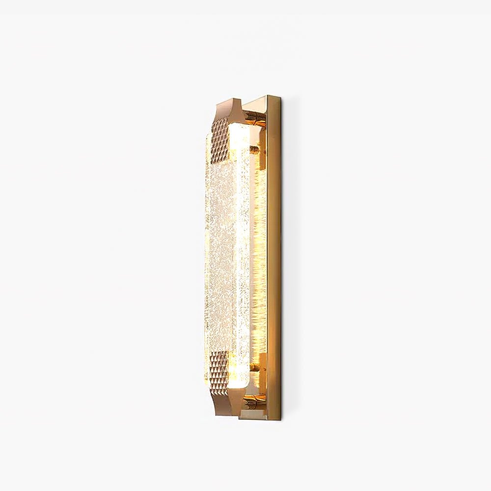 Modern Bubble Crystal Wall Sconce with Rose Gold Finish and Integrated LED Lighting