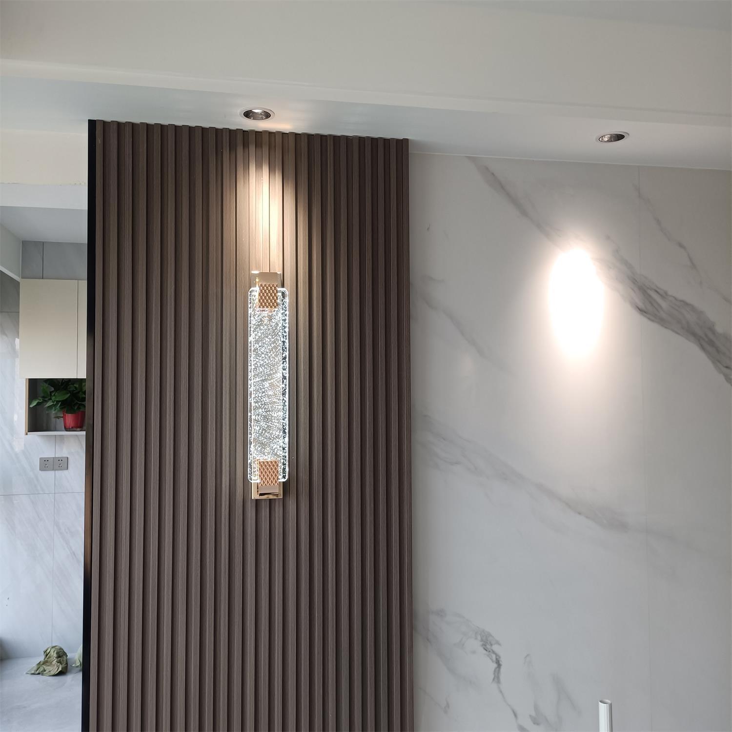 Modern Bubble Crystal Wall Sconce with Rose Gold Finish and Integrated LED Lighting