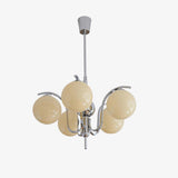 Modern Bubble Glass Molecular Chandelier Chrome Pendant Light for Dining Room