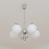 Modern Bubble Glass Molecular Chandelier Chrome Pendant Light for Dining Room