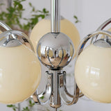 Modern Bubble Glass Molecular Chandelier Chrome Pendant Light for Dining Room