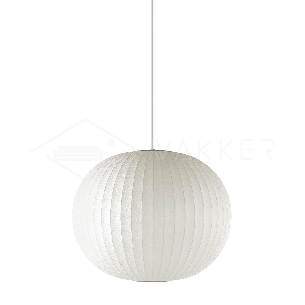 Modern Bubble Mulberry Silk Pendant Light Geometric Mid Century Minimalist Hanging Lamp for Living Room