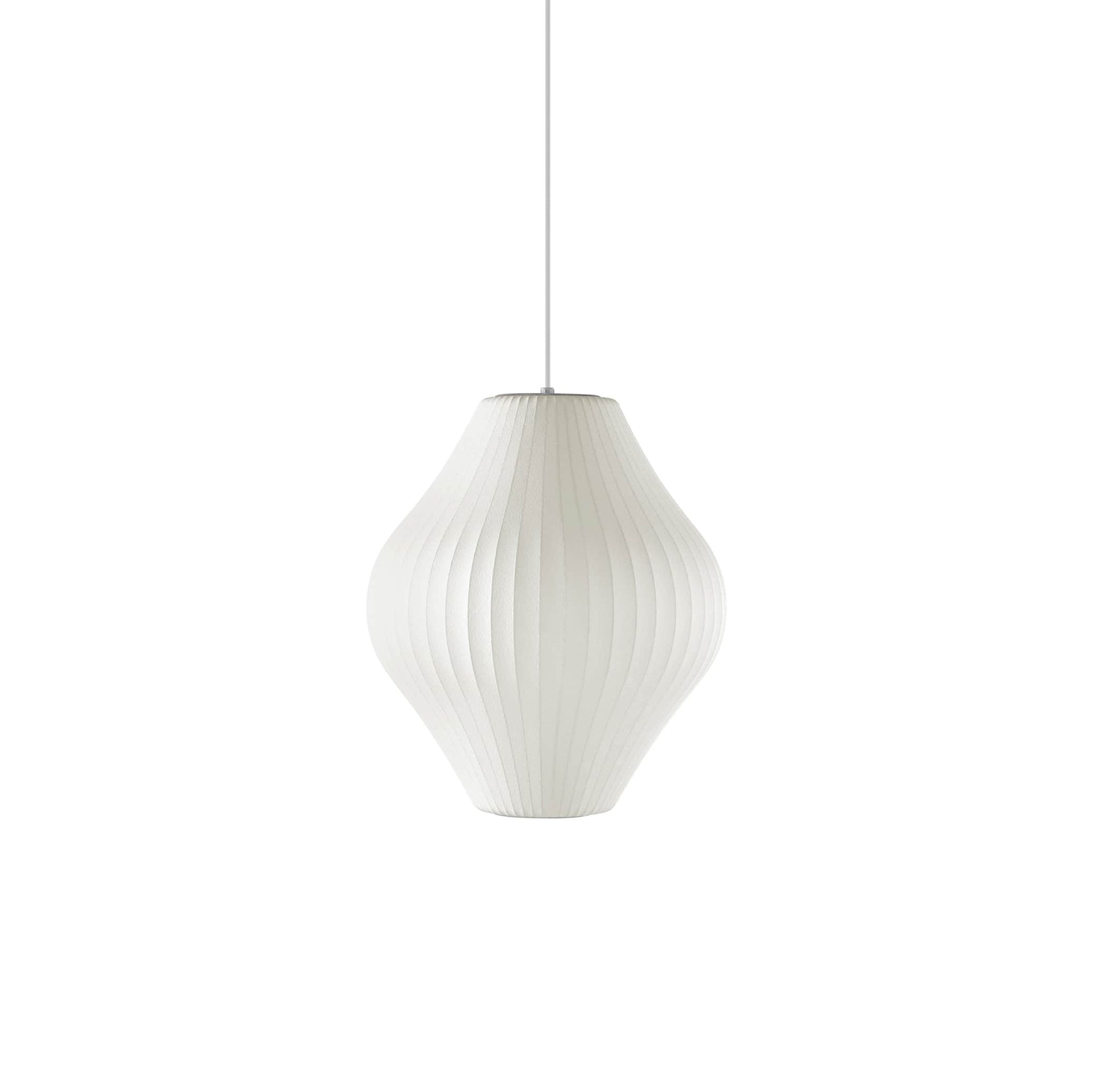 Modern Bubble Mulberry Silk Pendant Light Geometric Mid Century Minimalist Hanging Lamp for Living Room
