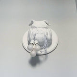 Modern Bulldog Resin Wall Sconce Artistic Animal Sculpture Lighting Fixture