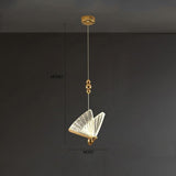 Modern Butterfly Acrylic LED Pendant Light for Coastal Style Bedroom and Living Room