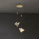 Modern Butterfly Acrylic LED Pendant Light for Coastal Style Bedroom and Living Room